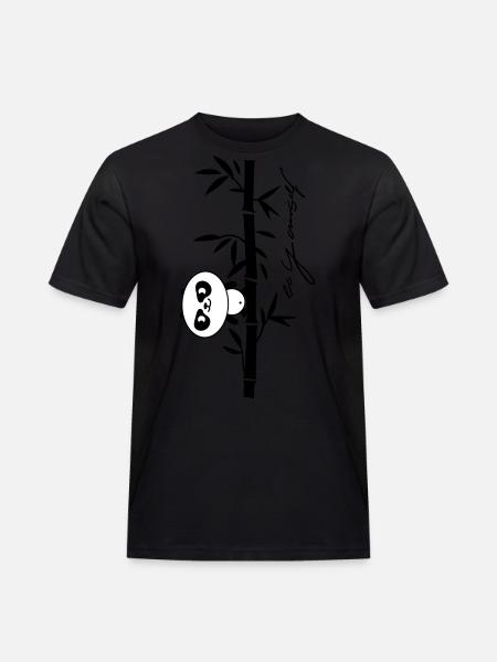 be yourself (panda) - Men's Workwear T-Shirt - black