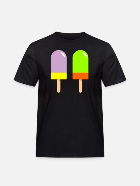 eis eiscreme restaurant ice cream sundae134 - Männer Workwear T-Shirt - Schwarz
