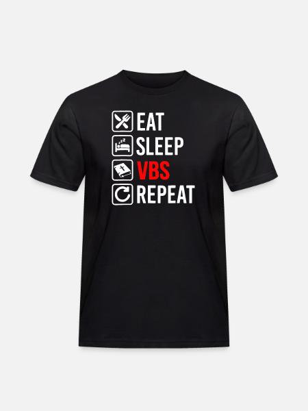 Eat Sleep Vbs Repeat - Men's Workwear T-Shirt - black