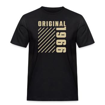 Original 1966 Authentisch 1966 Vintage Bursdag - Männer Workwear T-Shirt - Schwarz - Vorne - AI Model Male 178 light (178cm)