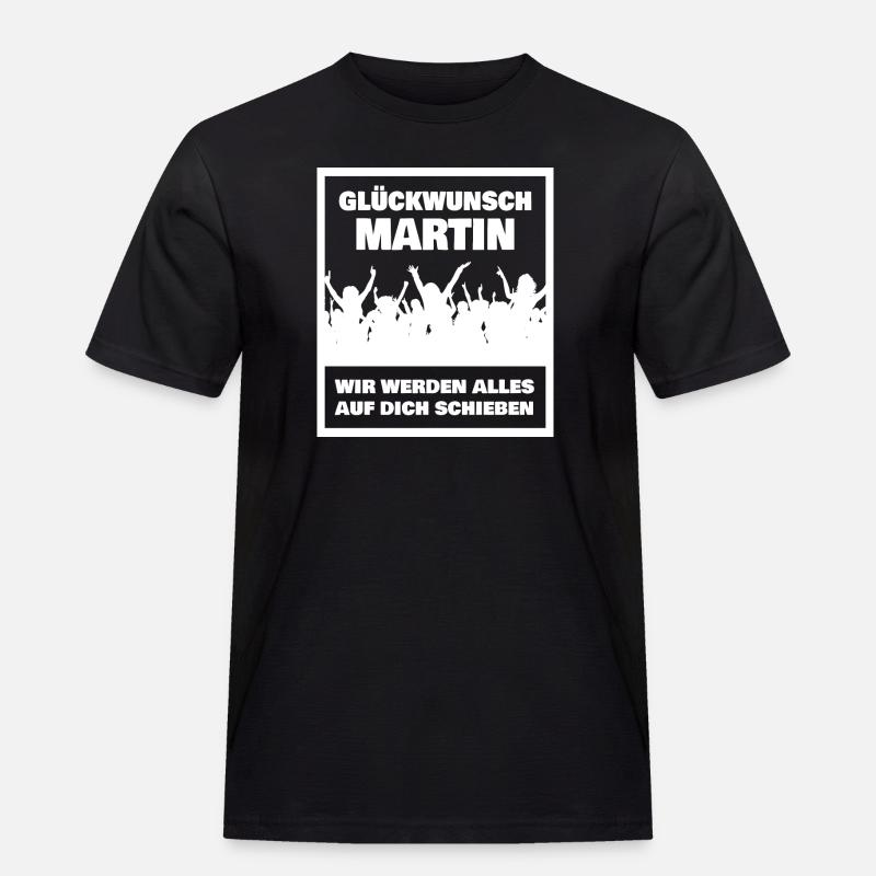 Martin - Männer Workwear T-Shirt - Schwarz