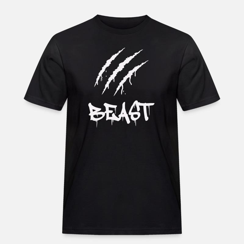 krallen_beast - Männer Workwear T-Shirt - Schwarz