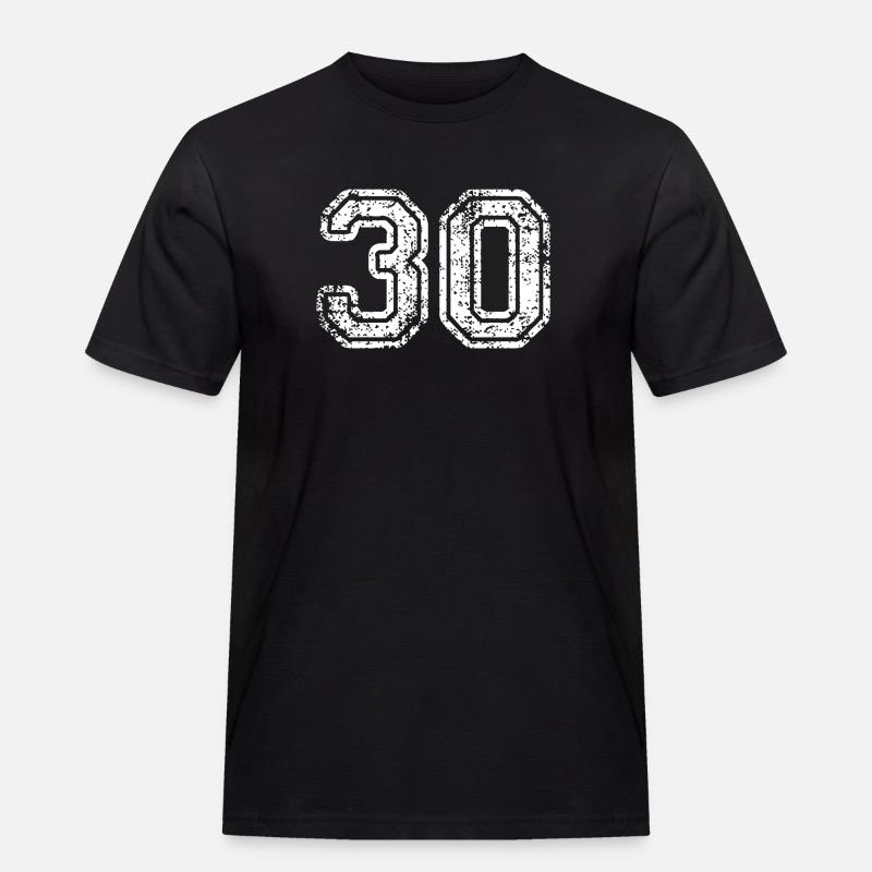 30 - Männer Workwear T-Shirt - Schwarz