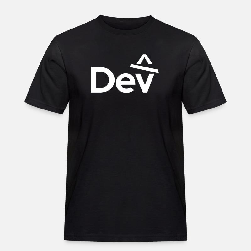 Developer - Dev - Männer Workwear T-Shirt - Schwarz