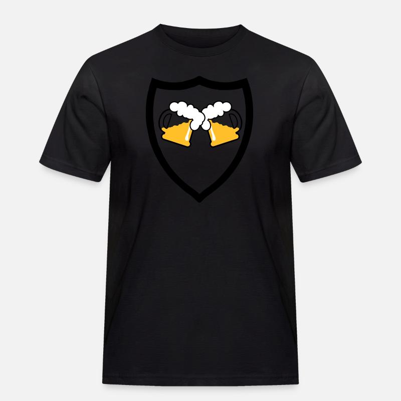 Emblème de bière 3c - T-shirt Workwear homme - noir