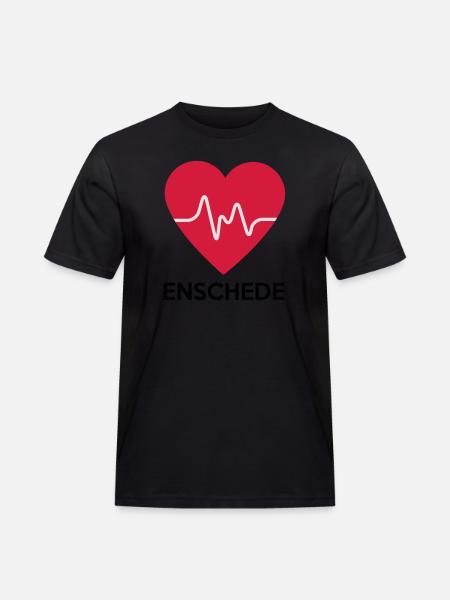 heart Enschede - Men's Workwear T-Shirt - black