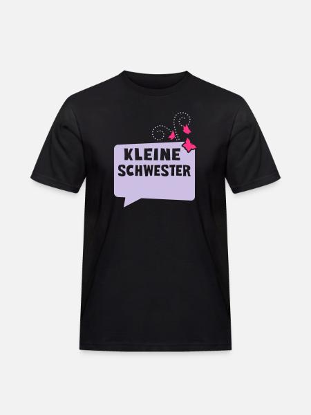 Little Sister - speech bubble - Men's Workwear T-Shirt - black