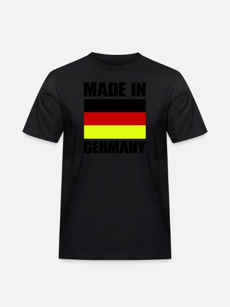 made in germany - Männer Workwear T-Shirt - Schwarz