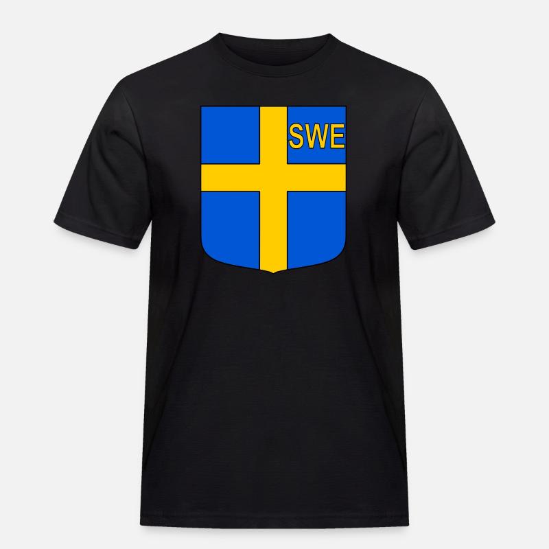 ENG-Schild - Männer Workwear T-Shirt - Schwarz