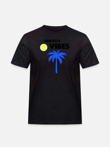 jamaica vibes - Männer Workwear T-Shirt - Schwarz
