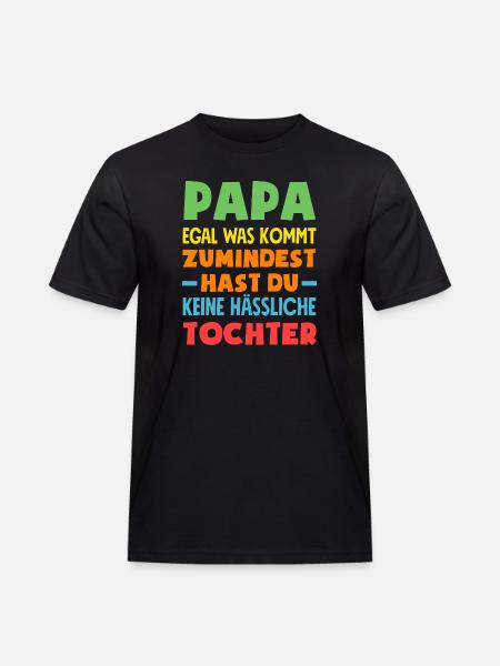 Funny Father's Day Gift Dad Beer - Men's Workwear T-Shirt - black