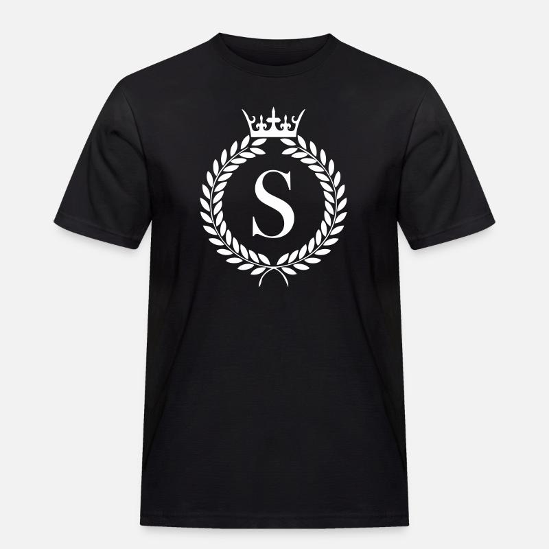 S_wappen - Männer Workwear T-Shirt - Schwarz