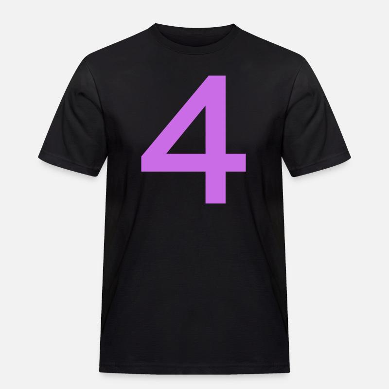 4 - Männer Workwear T-Shirt - Schwarz