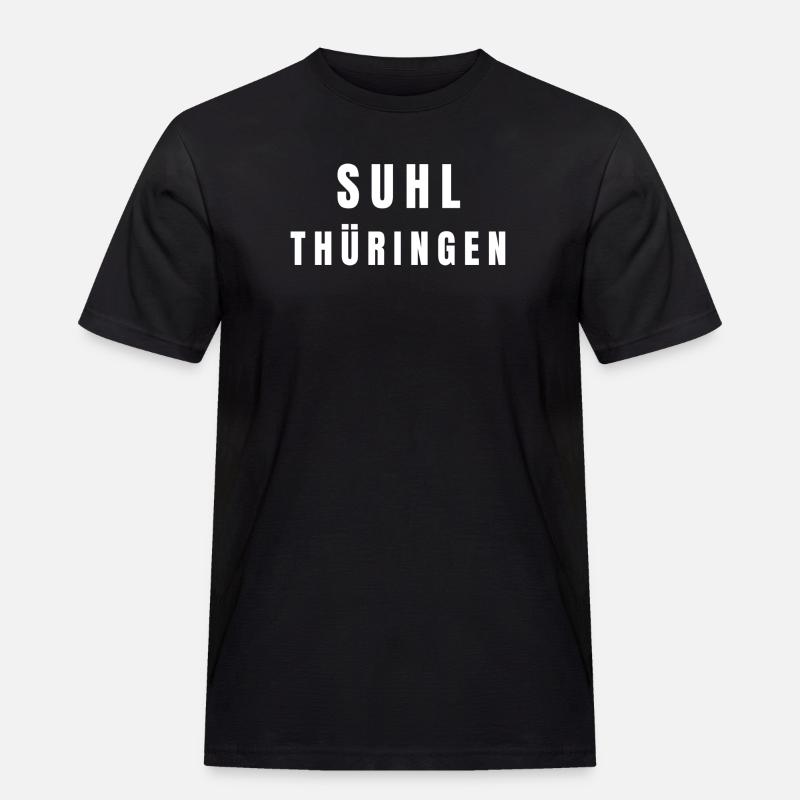 Suhl, Thuringia - Men's Workwear T-Shirt - black
