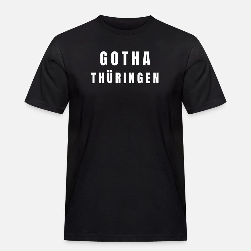 Gotha, Thuringia - Men's Workwear T-Shirt - black
