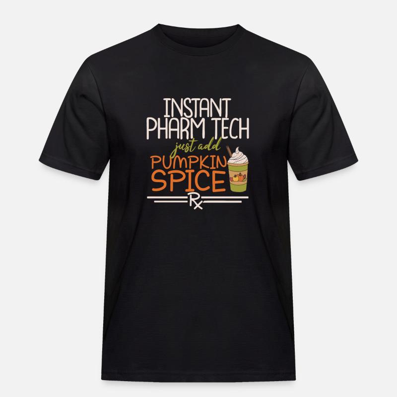 Instant Pharm Tech | Pharmacy - Männer Workwear T-Shirt - Schwarz
