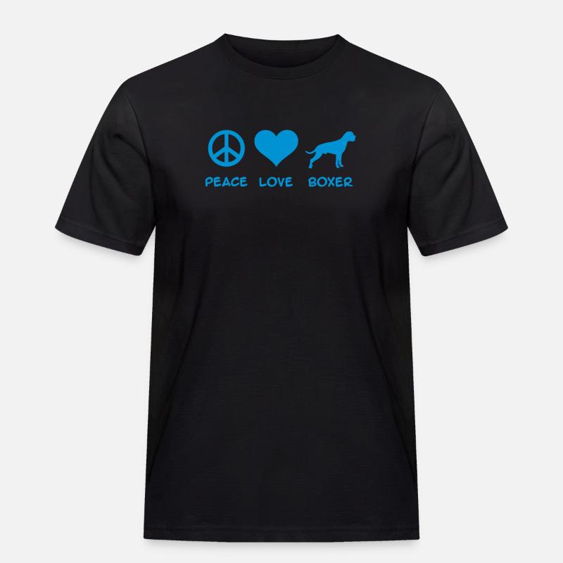 Boxer - Männer Workwear T-Shirt - Schwarz