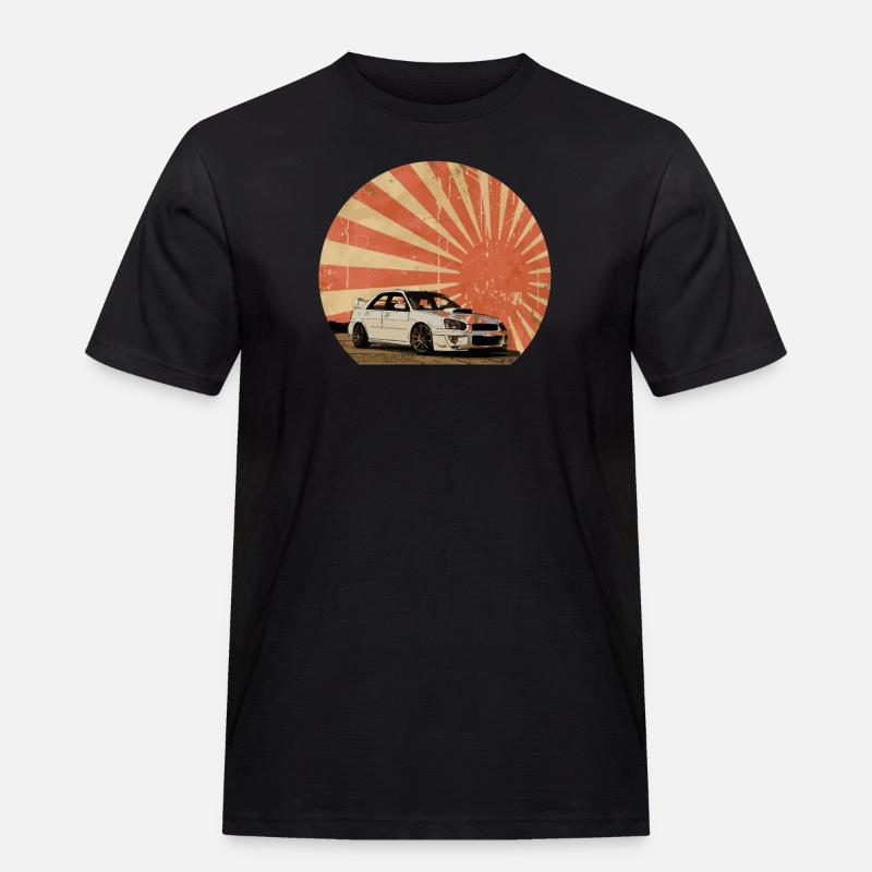 Blobeye Sun - Männer Workwear T-Shirt - Schwarz