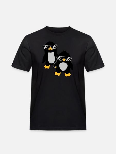 Penguins Crew 2 Amis - T-shirt Workwear homme - noir