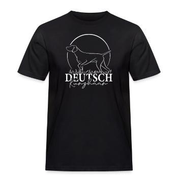 Deutsch Kurzhaar Jagdhunde Hund Wilsigns - Männer Workwear T-Shirt - Schwarz - Vorne - AI Model Male 178 light (178cm)