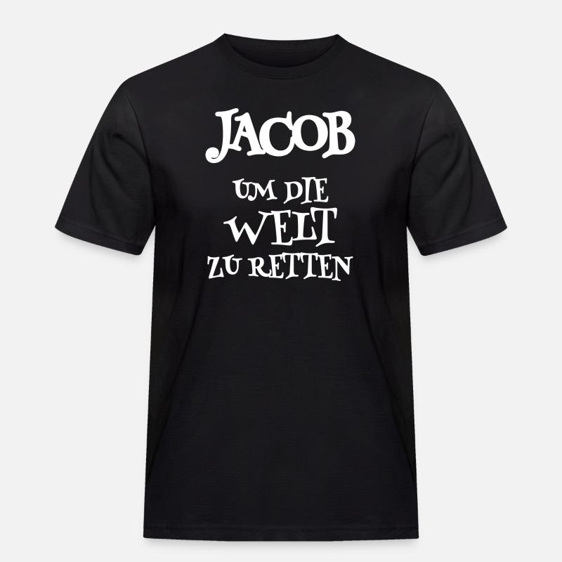 Retter Jacob - Männer Workwear T-Shirt - Schwarz