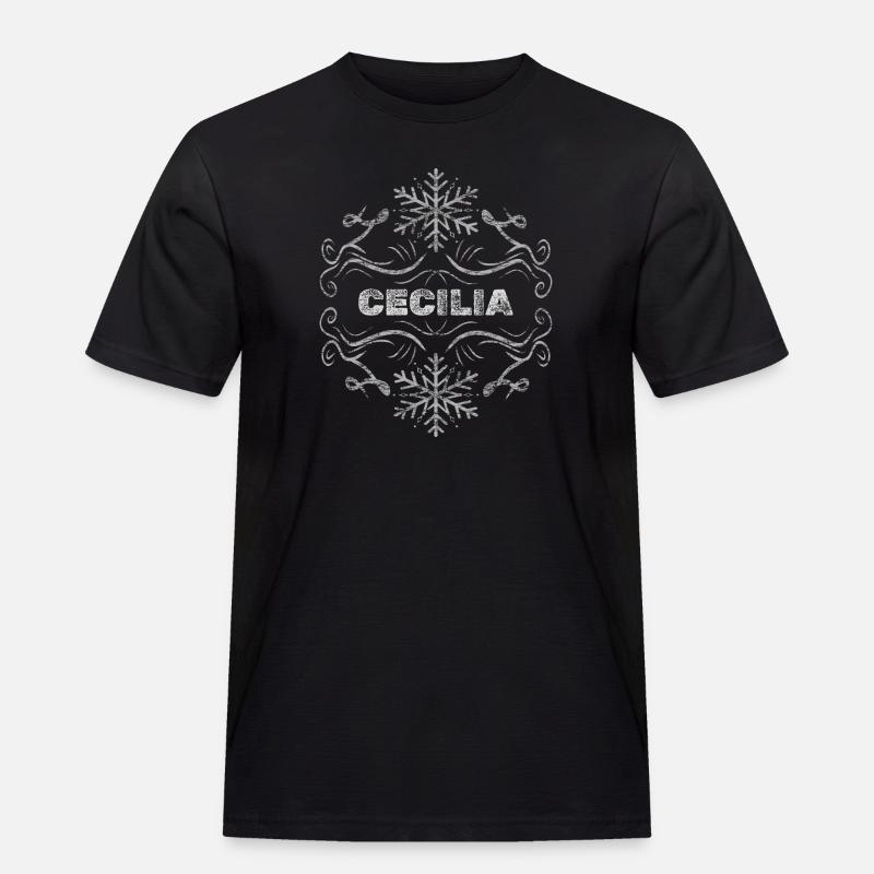 Cecilia als Ehefrau - Männer Workwear T-Shirt - Schwarz
