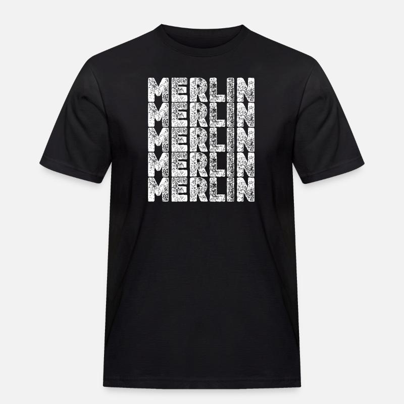 Held Merlin - Männer Workwear T-Shirt - Schwarz