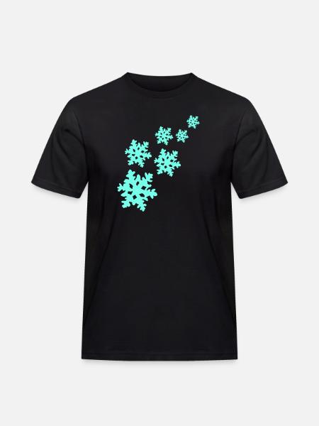 Snowflakes - Men's Workwear T-Shirt - black