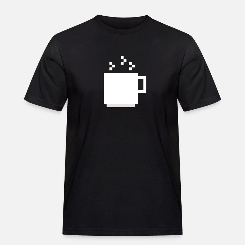 Tasse - Männer Workwear T-Shirt - Schwarz