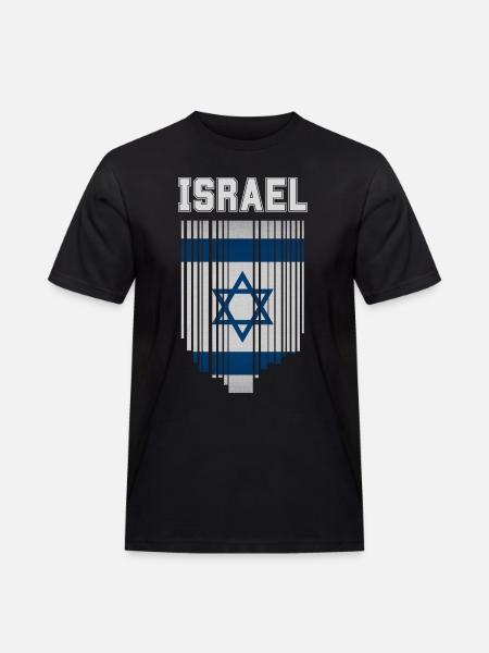 Flag of Israel, Israeli pride - Men's Workwear T-Shirt - black