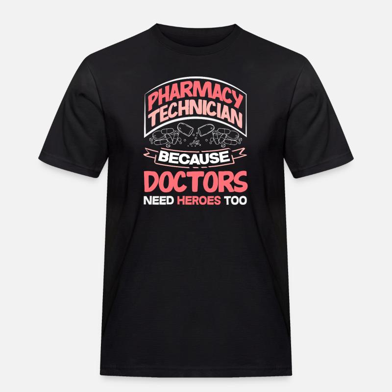 Apotheker Pharmazeutisch-technischer - Männer Workwear T-Shirt - Schwarz
