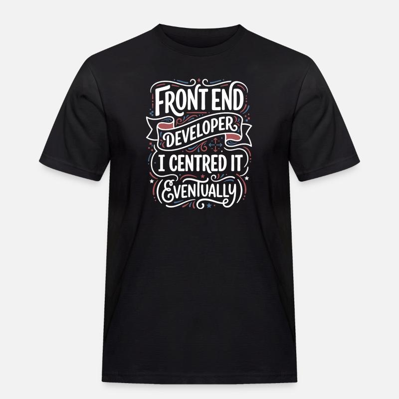 Frontend developer centered - Men's Workwear T-Shirt - black