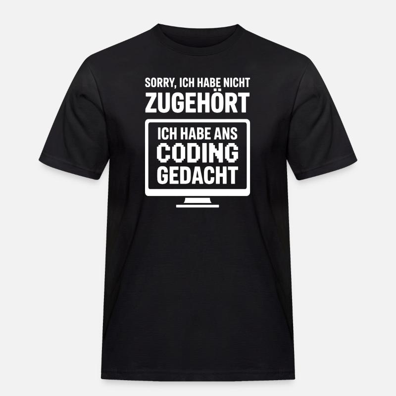 Codage : Penser au lieu d’écouter - T-shirt Workwear homme - noir