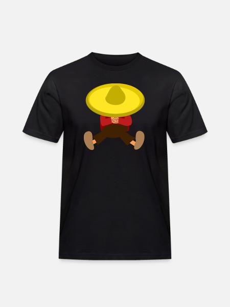 Mexican makes siesta - Men's Workwear T-Shirt - black