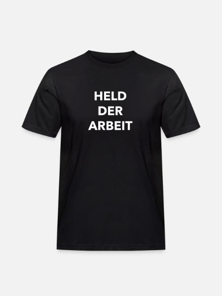 Held der Arbeit - Männer Workwear T-Shirt - Schwarz