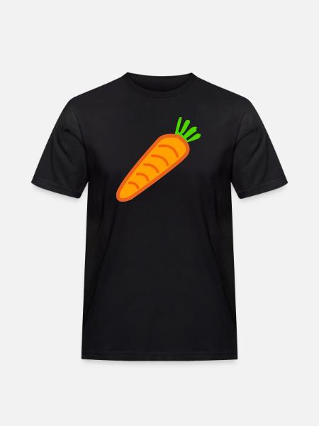 gulerødder gulerødder moehren ruebe veggie veggie vege - Herre Workwear T-Shirt - sort
