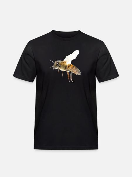 Biene - Männer Workwear T-Shirt - Schwarz