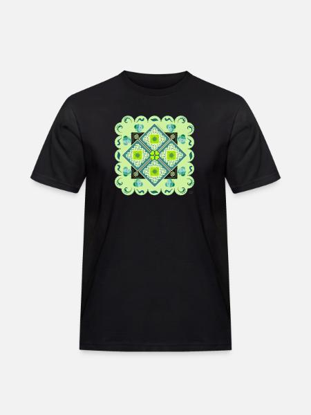 Mather Natur 🐢 - Männer Workwear T-Shirt - Schwarz