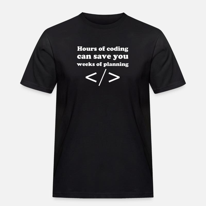 Coding - Men's Workwear T-Shirt - black