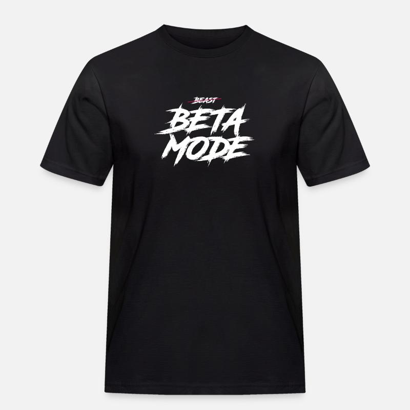 Beta Mode - Männer Workwear T-Shirt - Schwarz