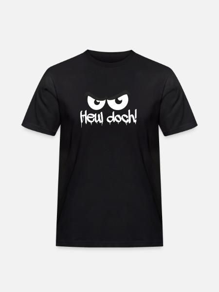 Heul doch! Böser Blick - Männer Workwear T-Shirt - Schwarz