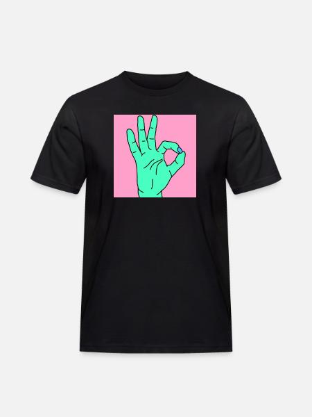 ok rose - T-shirt Workwear homme - noir