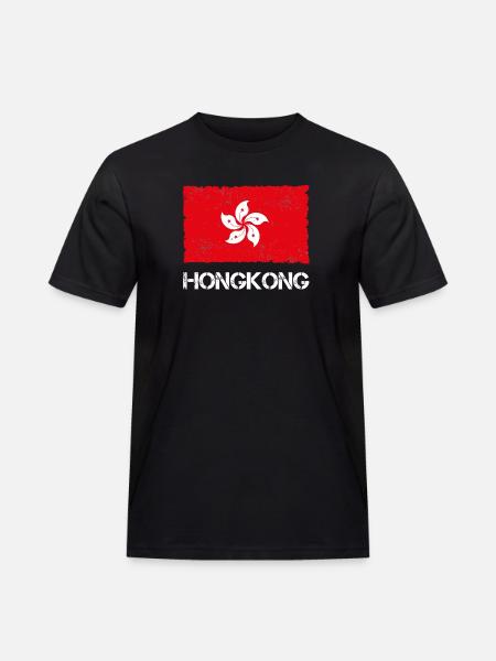 Hong Kong - Men's Workwear T-Shirt - black