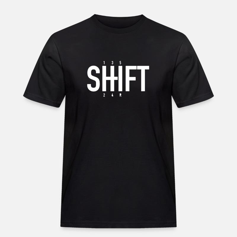 SHIFT - Auto design - Männer Workwear T-Shirt - Schwarz