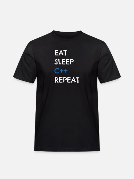 C++ - Männer Workwear T-Shirt - Schwarz