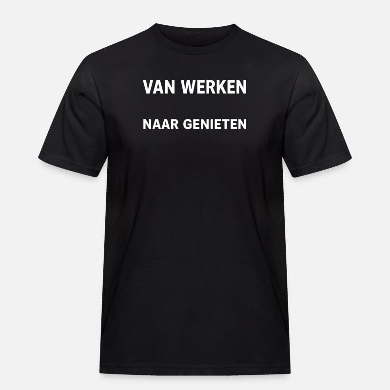From working to enjoying - Men's Workwear T-Shirt - black