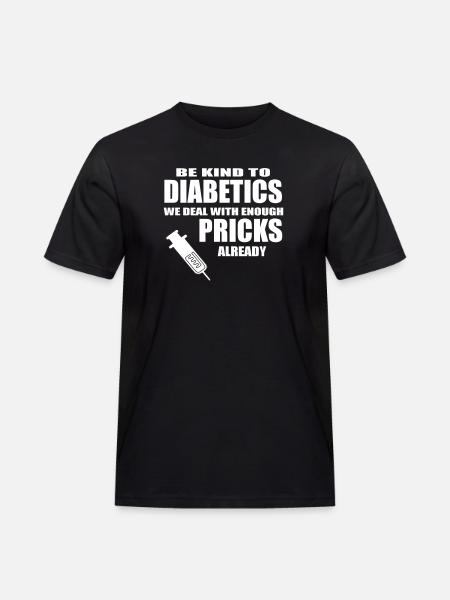 diabetics - Men's Workwear T-Shirt - black