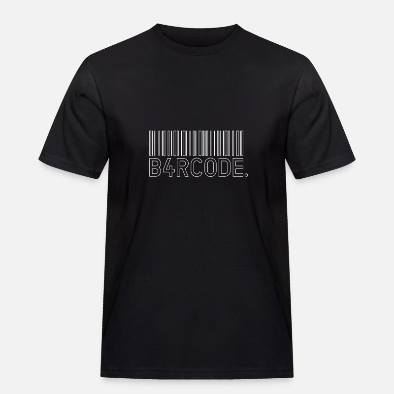 B4RCODE. Minimalistic - Männer Workwear T-Shirt - Schwarz