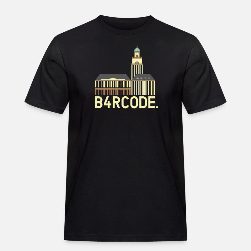 B4RCODE. Witten - Männer Workwear T-Shirt - Schwarz