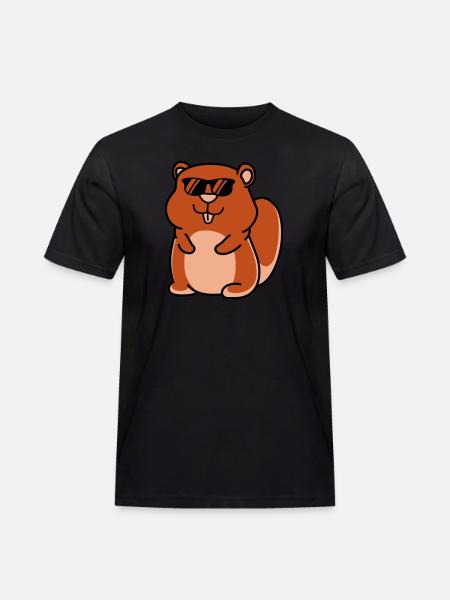 hamster cool - Men's Workwear T-Shirt - black